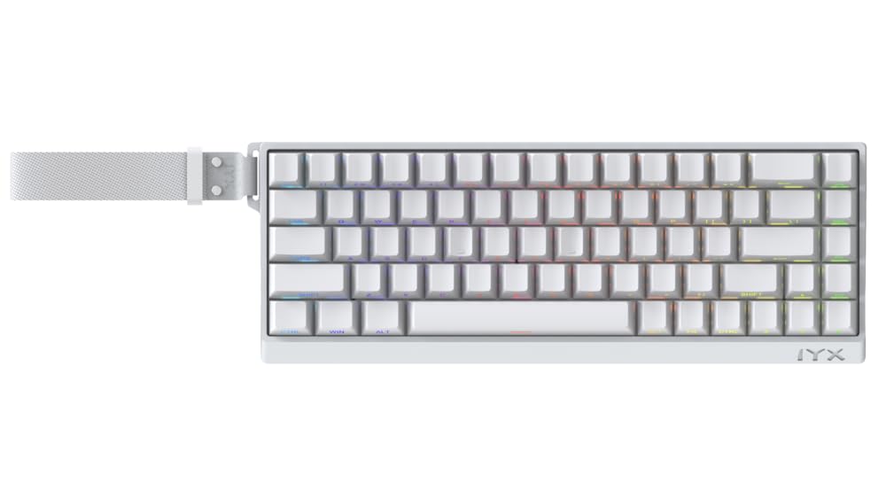 IYX MU68 Pro White Rapid Trigger Gaming Compatible Japanese Distributor Keyboard, 8000Hz, RT0.02mm [Authorized Warranty]