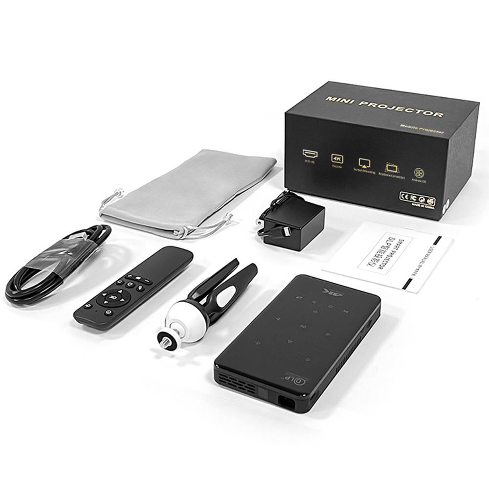 Mini DLP Pocket Projector VIVICINE P09-II, Android 14, 200 Lumens, Built-in 4000mAh Battery