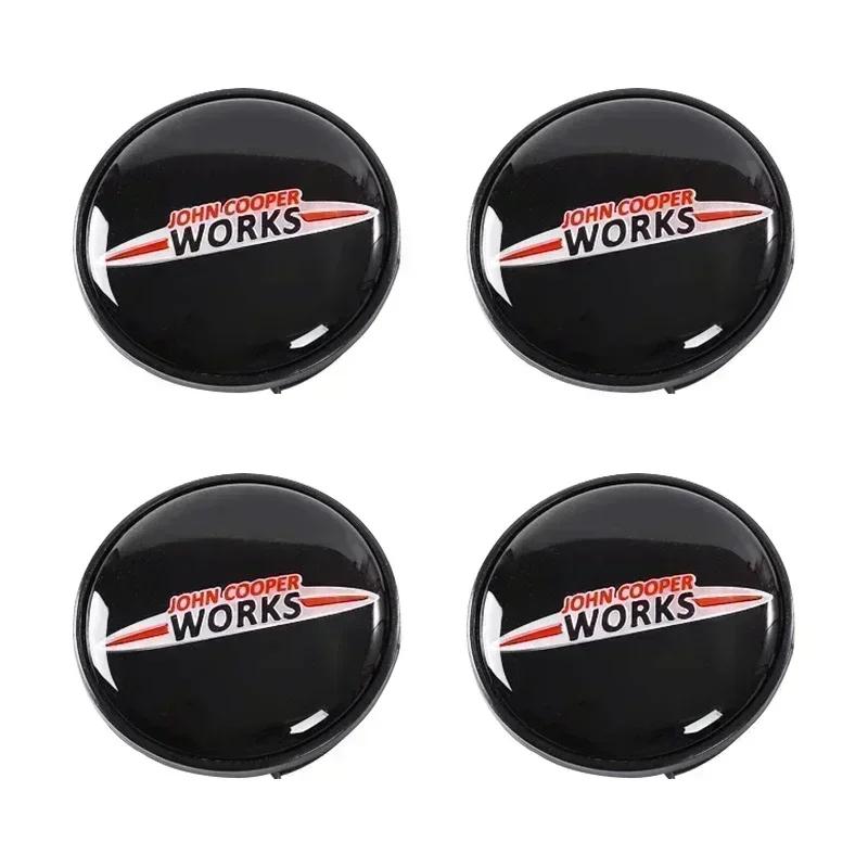 4pcs 54mm 56mm Car Wheel Center Hub Cap Badge Emblem Sticker For S JCW R50 R53 R55 R56 R57 R60 F55 F56