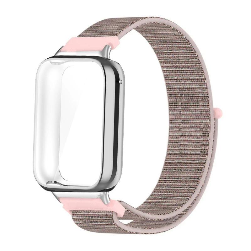 Nylon Loop Strap TPU Case for Xiaomi Smart Band 9 Pro/8 Pro Bracelet Replacement Sports Strap for Mi Band 9 Pro/8 Pro