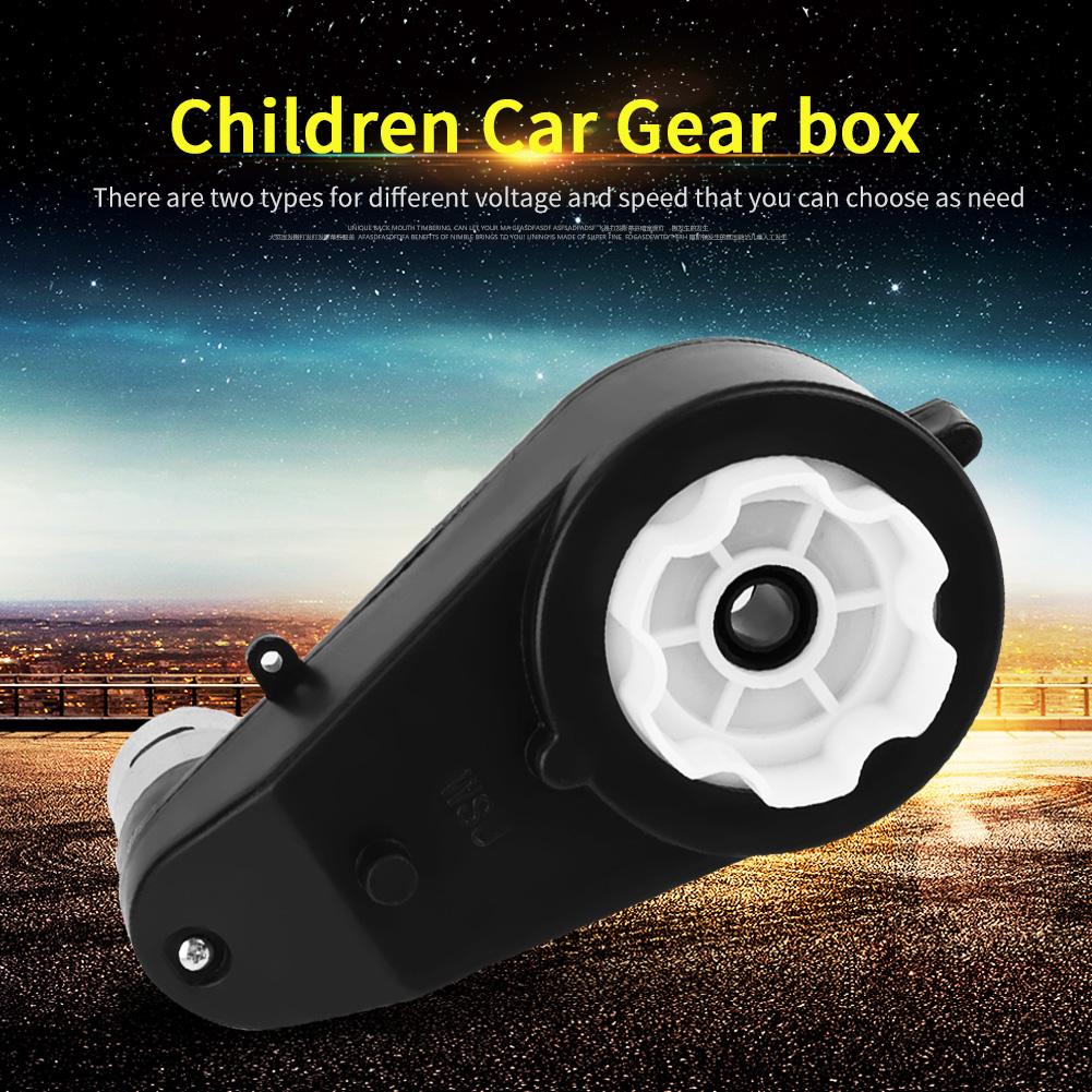 1pc Gear Box Low Noise WeAr resistant Electric Motor Gearbox for Kids Car Toy (12V18000RPM)