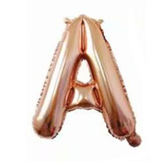 16 Inch Slim Gold Letter Aluminum Foil Balloon Bright Gold Wedding Decoration Film Balloon