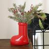 Red Shoes Ceramic Vase Cartoon Boots Flower Pot Floral Arrangement Accessories Flower Vase Home Decoration Accessories