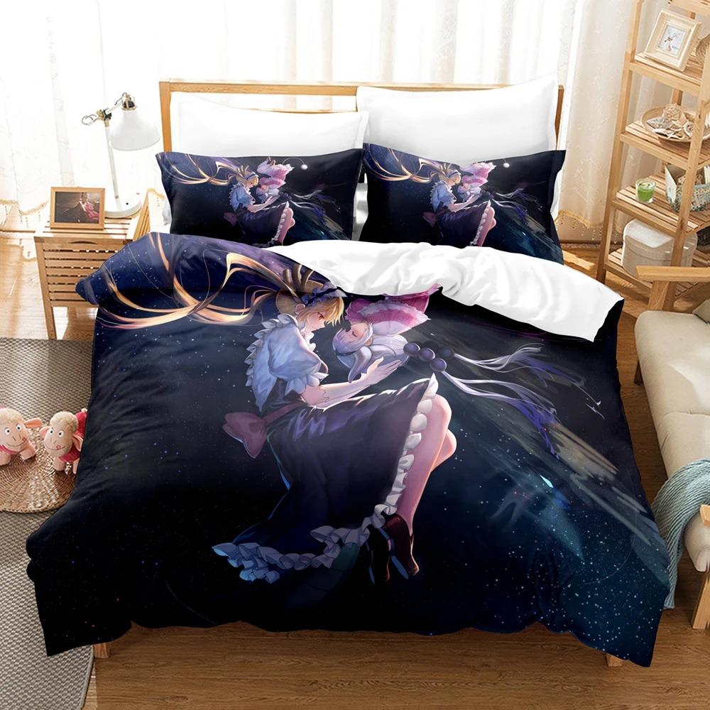 Anime Das Dienstmädchen Drache von Kobayashi-san Bettwäscheset Jungen Mädchen Einzelbett Queen-Size Bettbezug Kissenbezug Bett Kinder Erwachsene Heimtextilien