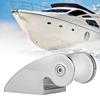 Boat Anchor Bracket Support Marine Bow Lift Roller Stainless Steel WRubber Wheel