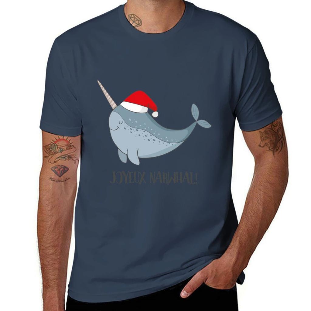 Joyeux Narwhal Cute Narwhal Whale Christmas T Shirt TShirt Cool Dry PerforUnisexce TShirt