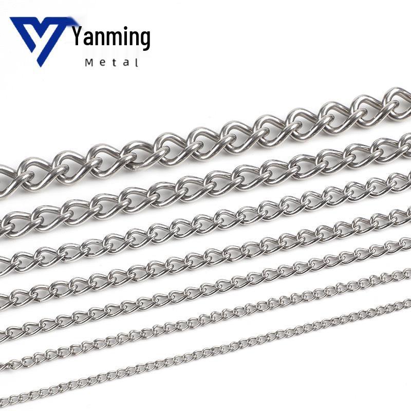 304 Stainless Steel Twisted Hanging Chain with Welded Joints
