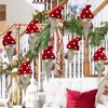 1/4/6PC Red Christmas Tree Tree Hanging Cute Hanging Pendants Party Long Beard Doll Pendants Christmas