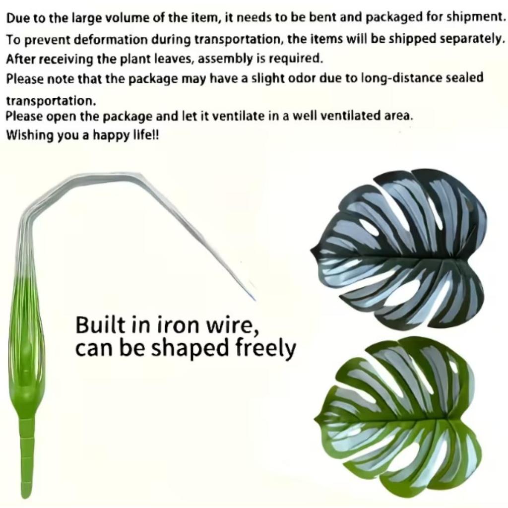 Una Planta Grande Artificial de Hierro Malayo de 47.24 Pulgadas de Alto con 24 Hojas Realistas Hechas de Plástico Duradero Adecuada Para Decoración Interior/exterior