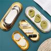 S/L Gold Edelstahl Nailart Ausrüstung Platte Kosmetik Aufbewahrungstablett Arzt Chirurgisch Dental Tablett Nagel Schale Maniküre Werkzeuge