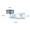 1pc 45mm Kitchen Transparent Deodorizing Elbow Check Valve Lateral Side Drain Pipe Wash Basin Drainage Sink Drain Hose