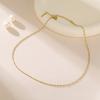 Teamer Sparkle Chain Necklace For Women Girls Stainless Steel Gold Color Basic Minimalist Necklace Choker Jewelry 2026 New