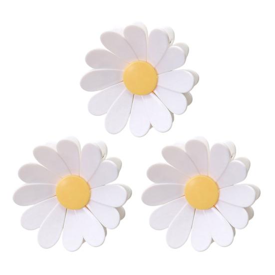 Daisy Magnetic Bag Clips Flower-Shaped Food Sealer with Strong Magnet & Spring Fridge Organizer for Snacks Notes Decorative Kitchen Accessory