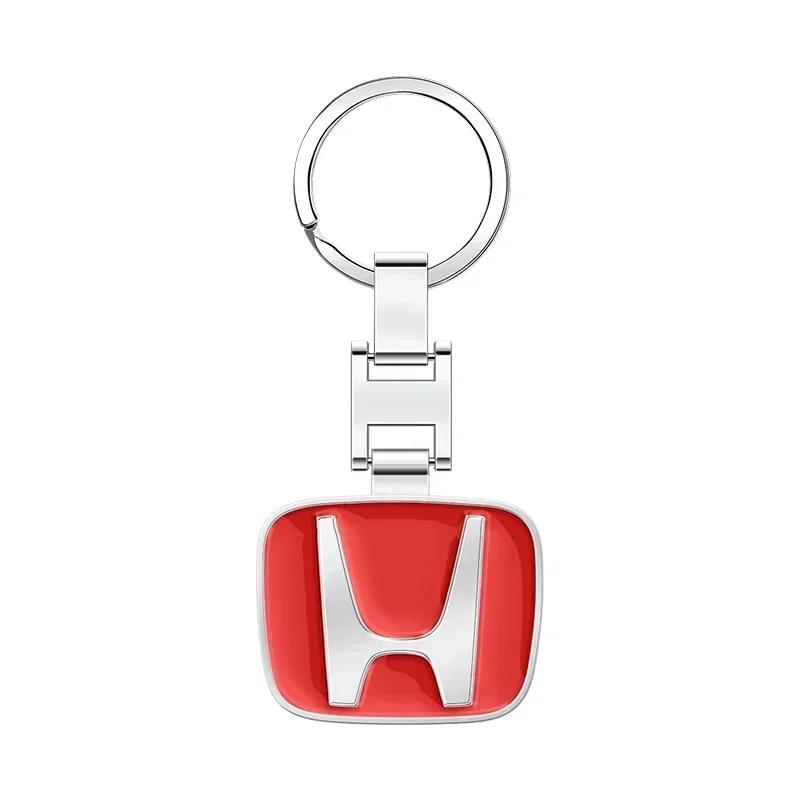 Car Styling 3D Metal Keychain Key Chain Rings for Honda CR-V STEPWGN Civic Accord City XR-V Envix ODYSSEY VEZEL Fit Accessories KU9
