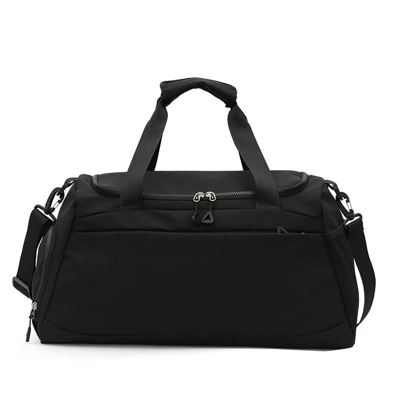 Women's Large Capacity Gym Bag with Wet/Dry Separation - Print Logo, Sports, Hand Luggage, Short Trips, Swimming Bag