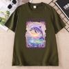 Live Laugh Lobotomy Unisex T Shirt Funny Dolphin Meme TShirt Casual Cotton Short Sleeve Weird T Shirts Graphic TShirts