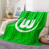Coperta in Flanella Stampata VfL Wolfsburg, Alta qualità Confortevole per Tutte le Stagioni, Decorazione per la Casa, Calore e Comfort, Perfetta per Regali di Natale