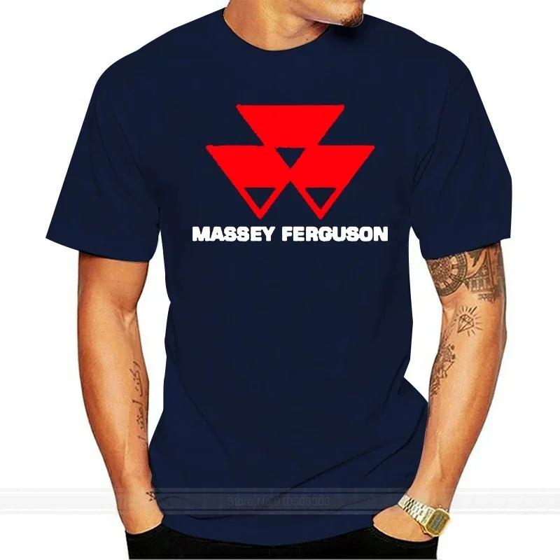 GUOYAN TOP Massey Ferguson Tractoren Bedrijfslogo Heren & Zwart T-shirt S M L XL mannelijk merk t-shirt heren zomer katoenen t-shirt 2XL