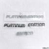 PLATINUM EDITION Rear Emblem Fit Sequoia Tundra 4Runner Modified Car Badge Sticker