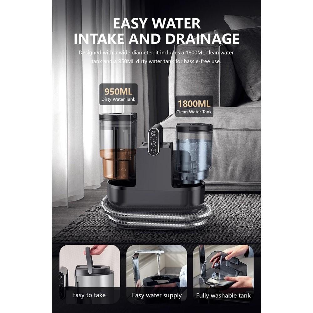 Spot & Fabric Cleaning Machine Carpet Steam Cleaner Machine Fabric Washer Vacuum Household Carpet Sofa Bed CarSeat Clean