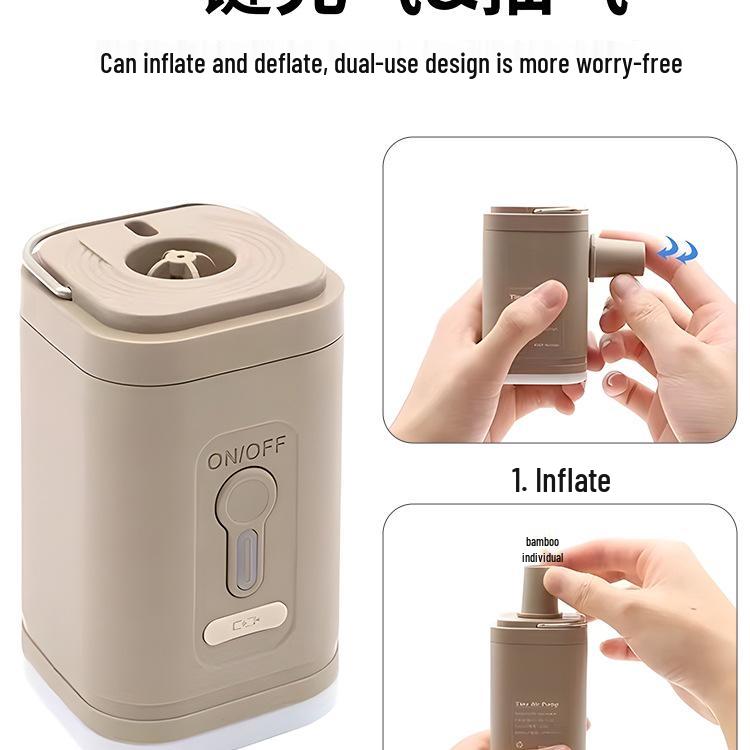 Multi-Functional Portable Electric Inflatable Pump for Camping Gear