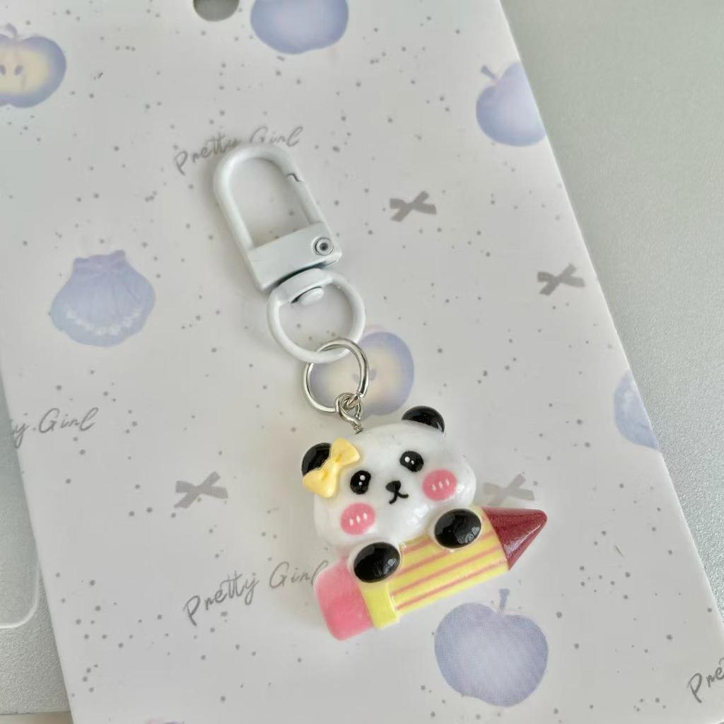 Cute Pet Keychain Charms for Backpacks & Handbags - Heart Design Accessories & Gifts