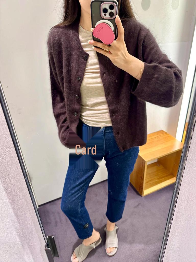 Autumn Retro Soft Knit Button-Up Cardigan - Standard Fit