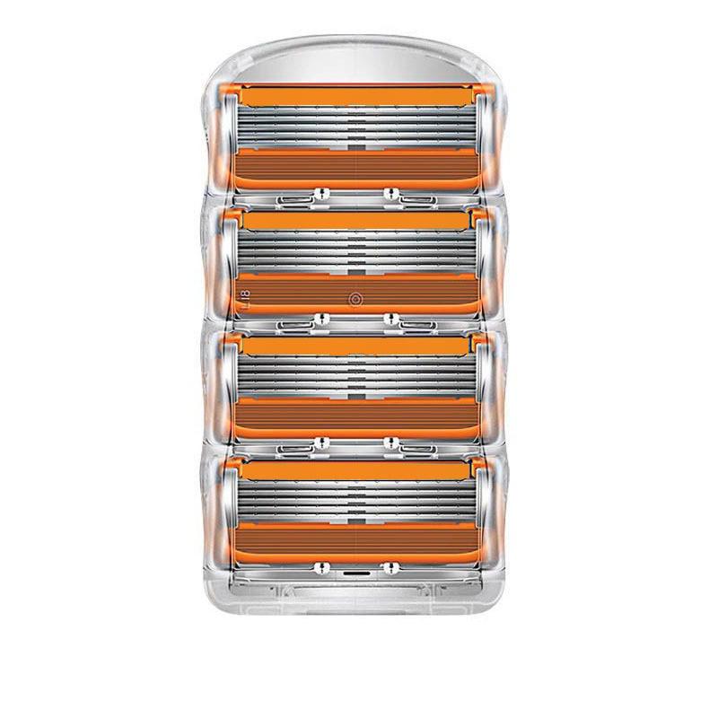 Rasoio Manuale Universale da Uomo Portatile Antigraffio a Cinque Strati - Nuovo Modello con Design a 5 Lame Adatto ai Viaggi