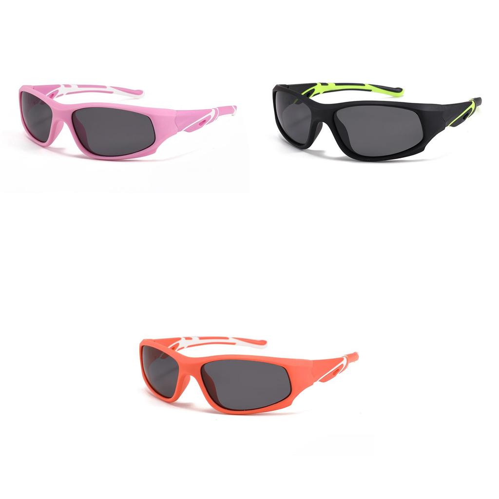 Fashionable Children's Sun Shades For Cycling With Polarized Tac Lenses Uv400 Protection S706