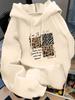 Women's Autumn and Winter Loose Casual Comfortable Letter Printed Thick Long-Sleeved Round Neck Hoodie Pullover