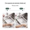 304 Stainless Steel Telescopic Draining Basket for Kitchen Sink - Dish, Bowl, and Plate Organizer.