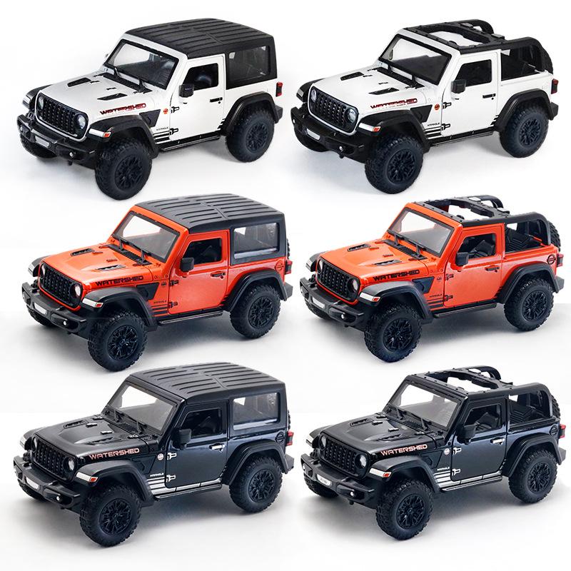 1/24 Alloy Off-Road Vehicle Model Pull-Back Toy with Sound & Light