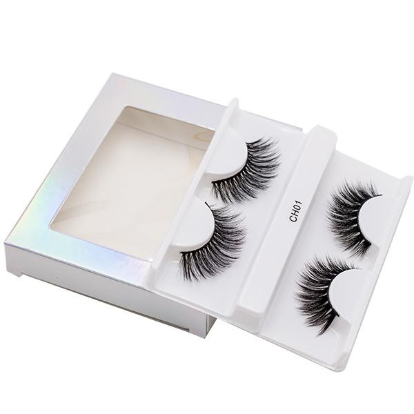 

Европейские и американские 8d химические волокнистые накладные ресницы 2 пары многослойные трехмерные густые натуральные перекрестно-привитые ресницы