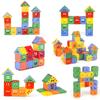 Non-Toxic Children Building Houses Building Blocks Assembling Toys Puzzle Large Particle Blocks Wall And Window Models Puzzle For Kids Toy