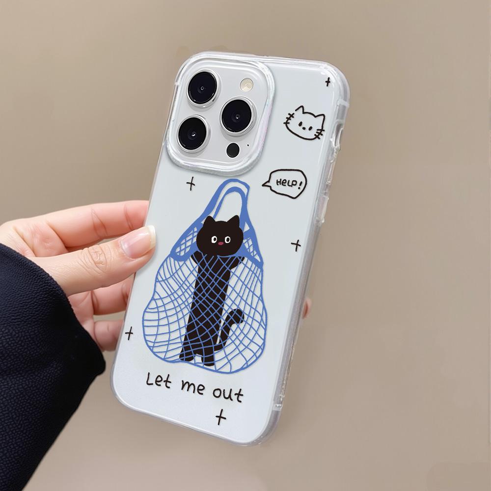 Painted Phone Case for iPhone 12 13 15 16 iPhone 16 12 13 14 15 Pro  14 15 16 Pro Max Coverage Shockproof Anti-Fingerprint Fresh Style Protective Case