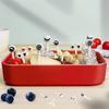 10pcs/set Cartoon Cute Baby Stainless Steel Fruit Fork with Small Ceramic Jar Household Creative Safety Children's Fruit Forks