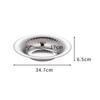 Stainless Steel Serving Plate Reflective with Fluted Rims Silver Polished