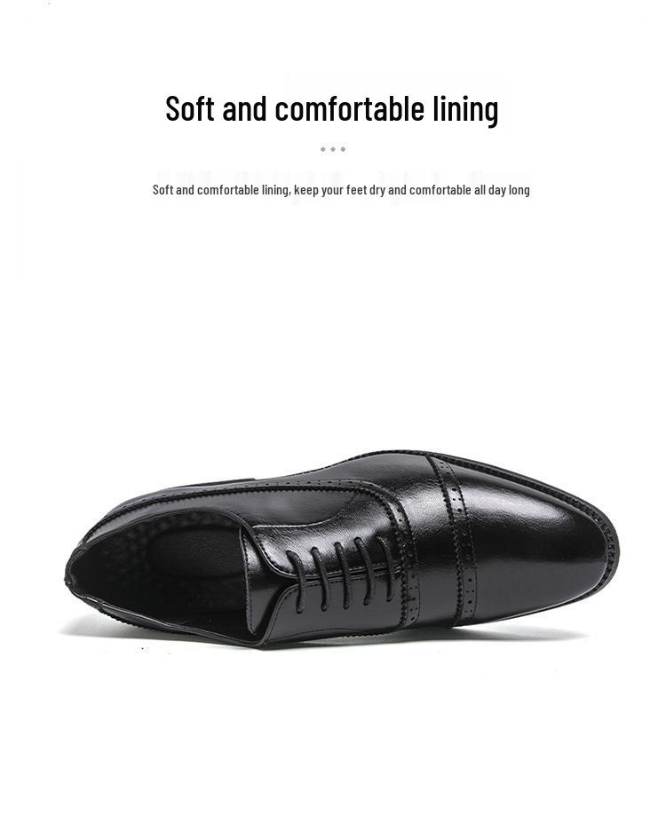 Men's Large Size Formal Leather Shoes - Business, Nightclub, Wedding Groom Collection