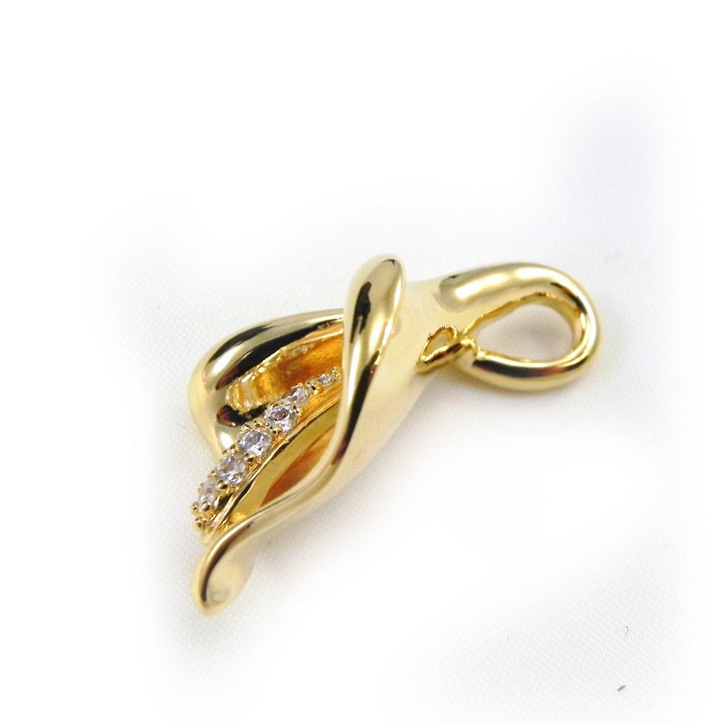 Les Trésors De Lily [G7669] - Gold Plated Pendant 'Goddess'