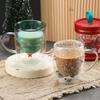 Shangqi Christmas Star Wish Double Wall Glass Mug