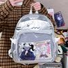 Schoolbag Japanese Transparent Academy Large Capacity Backpack Backpack Commuting 2d Cute Cat Baby Bag Pain Bag Tide