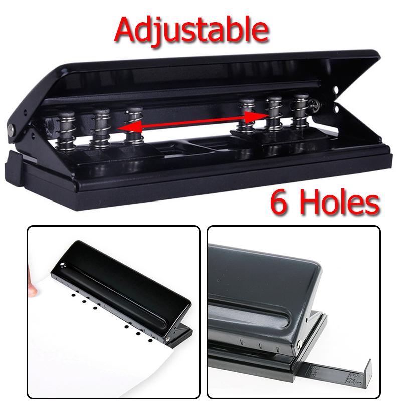 Atfipan Adjustable 6-Holes Punch Loose-leaf Diaries Organizers Paper Punch Staplers Atfipan Adjustable 6-Holes Punch Loose-leaf Diaries Organizers Paper Punch Staplers
