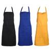 Adjustable Cooking Apron Unisex Waterproof Dust-proof Waiter Hairdresser Apron Chef Dirt-resistant Solid Sleeveless Apron Pocket