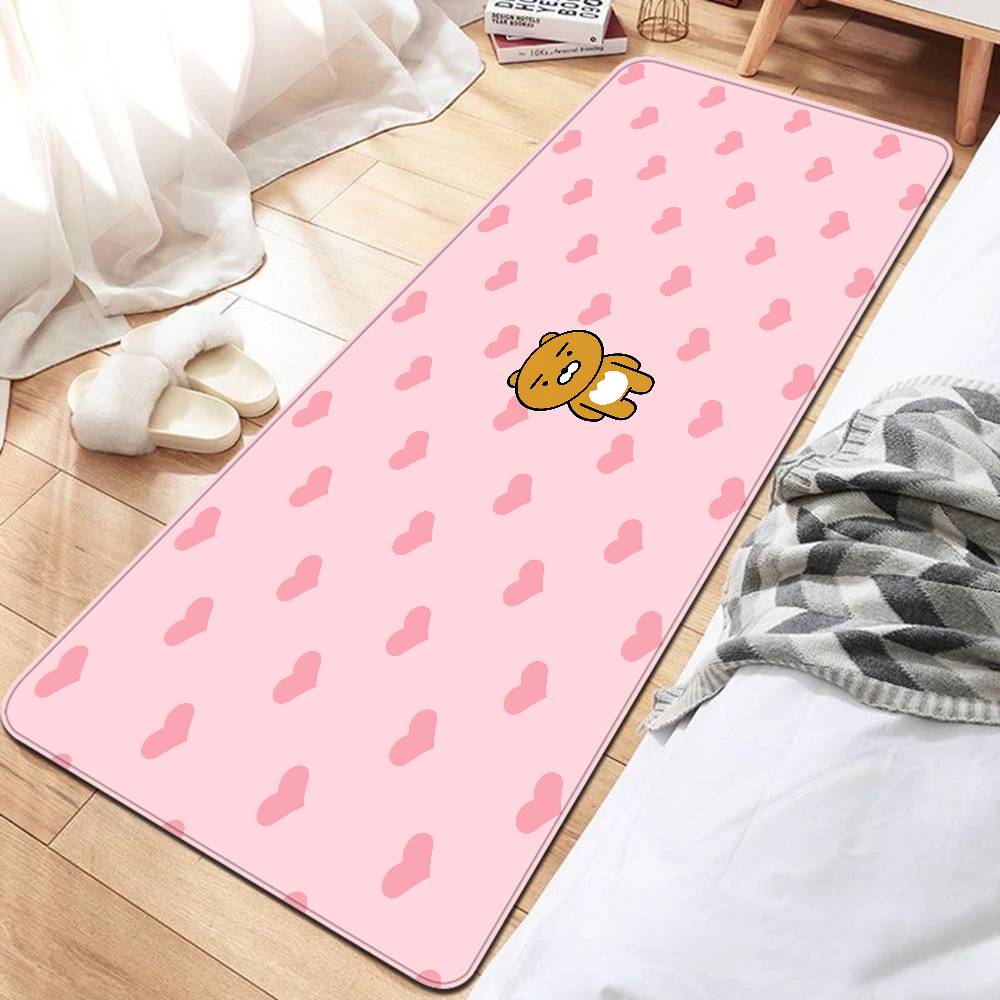 Lines Friends Brown Bear Bathroom Mat INS Style Soft Bedroom Floor House Laundry Room Mat Anti-skid Welcome Doormat