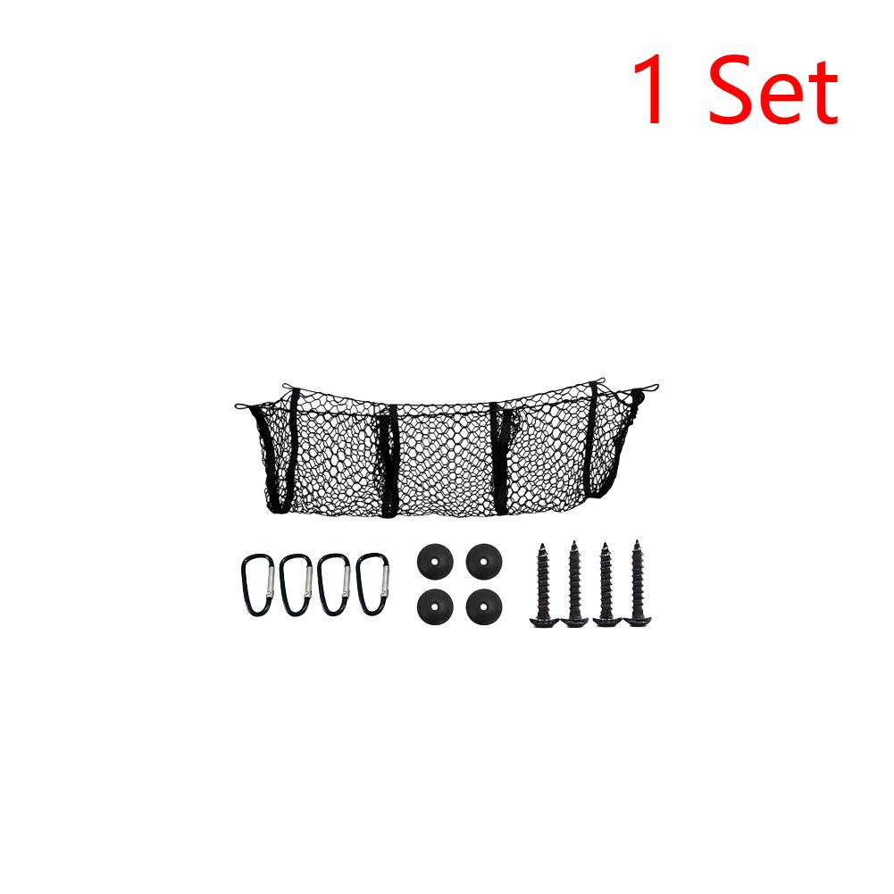 

1-2 Set Cargo Net Trunk Bed Organizer 3 Pocket Mesh Polyester Truck Accessories Bed Grocery Holder For SUV Car Pickup Truck Bed