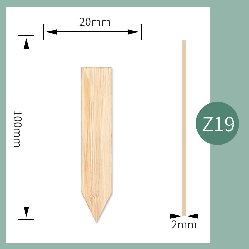 20PCS Bamboo Stake Plant Labels Eco-Friendly Plant Signage Card Tags Garden Markers For Potted Herbs Flowers Vegetables Tools