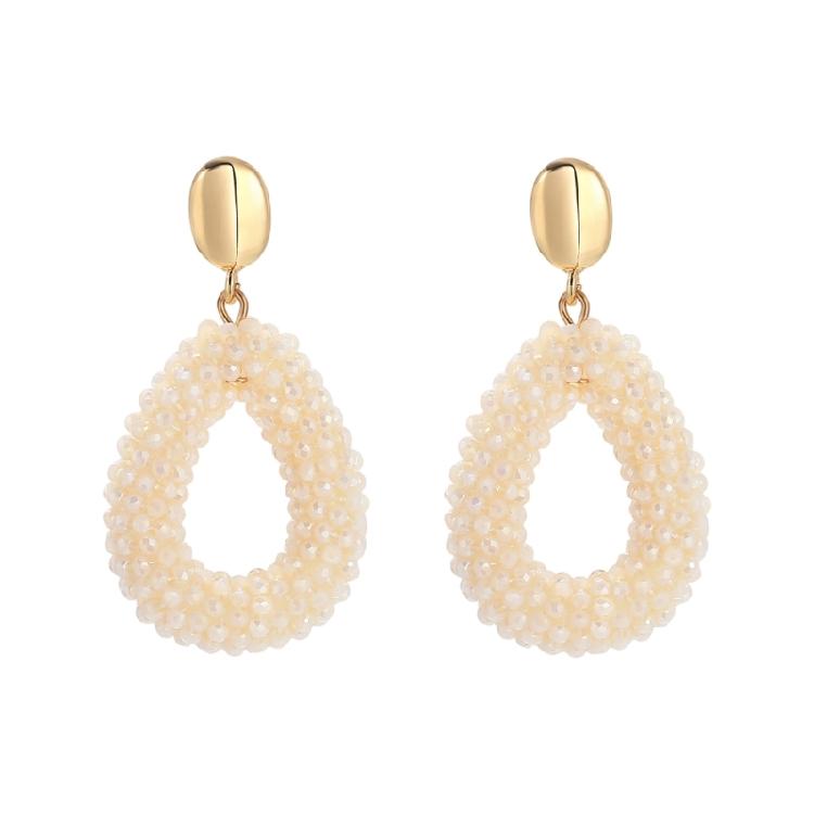 Delicate Teardrop Shape Artificial Crystal Trendy Ear Jewelry Modern Design Pendant Earrings Suitable for Modern Women