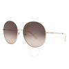 Salvatore Ferragamo Brown Gradient Round Ladies Sunglasses Sf299s 703 60