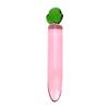 Pink Clear Color Carrot Shape Crystal Glass Quantity Plug