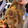 Lovely Capybara Plush HandBag Kawaii Orange Capibara Toy Shoulder Bag Mobile Phone Bag Tote Bag Cute Children's Birthday Gift